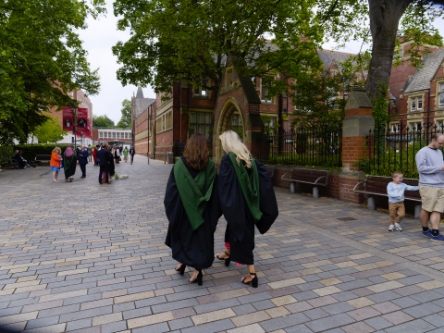 Two very happy graduates.